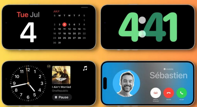 福安苹果手机维修分享iOS17横屏充电待机显示有什么好处 