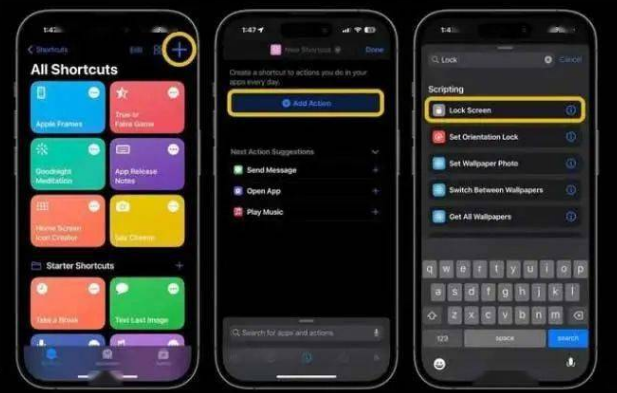 福安苹果14锁屏维修店分享iPhone14升级iOS16.4后如何创建锁屏快捷方式 