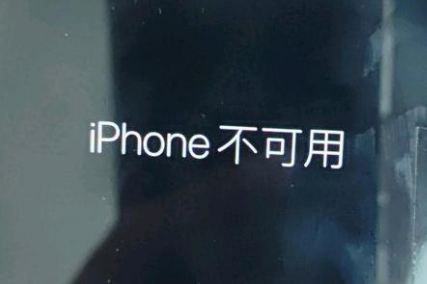 福安苹果服务网点分享锁屏界面显示“iPhone 不可用”如何解决 